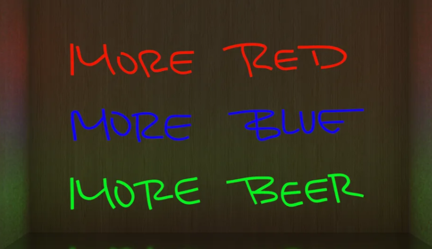 More Red, More Blue, More Beer